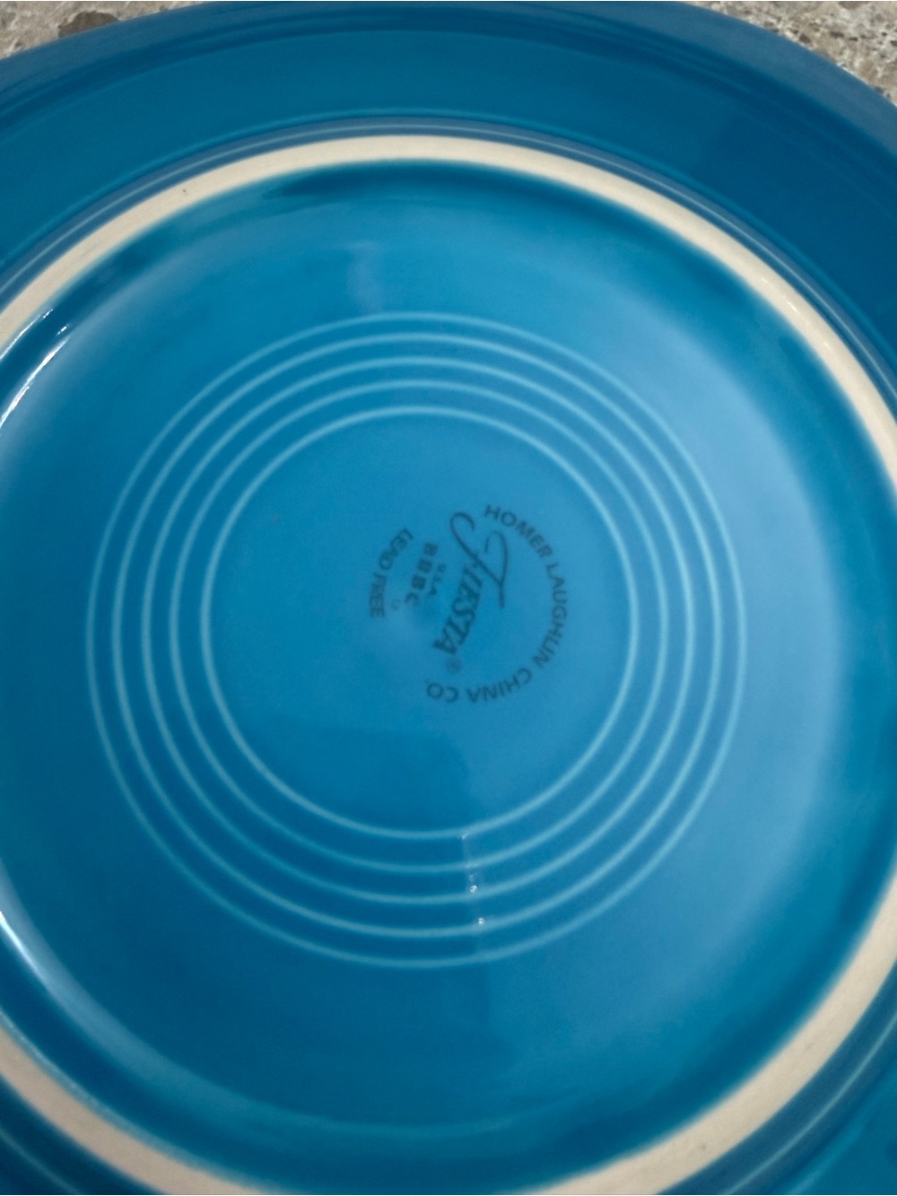 Fiesta Peacock Blue Square Luncheon Plate - Retired Color and Style!! - Picture 4 of 6